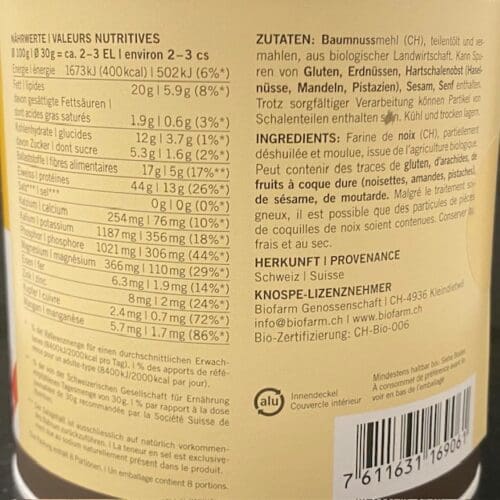 Bio-Walnussmehl CH 250g – Bild 2