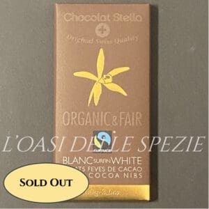 Cioccolato Bianco con scaglie di cacao bio & Fairtrade 100g