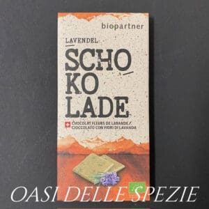Cioccolato bianco ai fiori di lavanda bio 75g